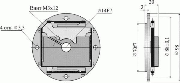 Габаритный чертеж ЛИР-805