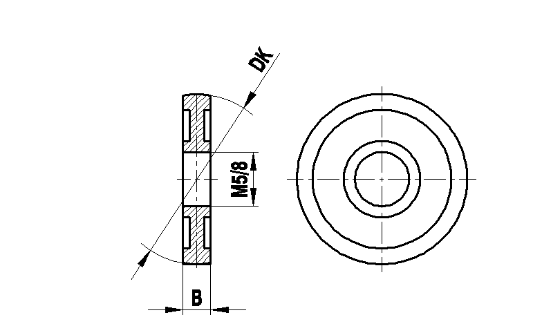 M5 сферический диск из высокопрочной стали, DK 15 мм, для систем ZEISS A-5555-0196