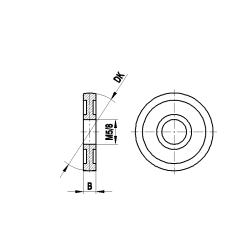 M5 сферический диск из высокопрочной стали, DK 40 мм, для систем ZEISS A-5555-0199