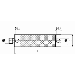 M3 удлинитель щупа из углепластика, L 20 мм, для систем ZEISS A-5555-3892